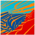Gašper Jemec, The Human Evolution, 2010, acrylic on canvas, 100 x 100 cm